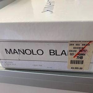 Manola Blahnik Like New Woman Shoes Size 7.